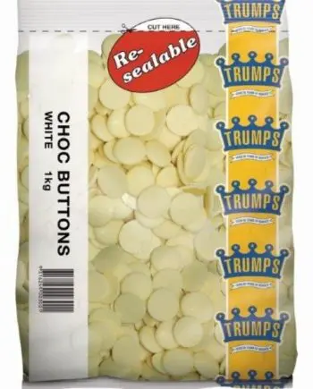White Chocolate Buttons 1kg ( Trumps )