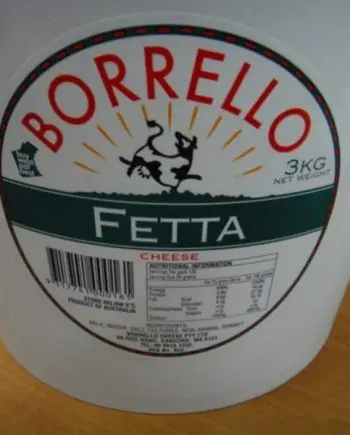Feta Cheese 3kg - Borello