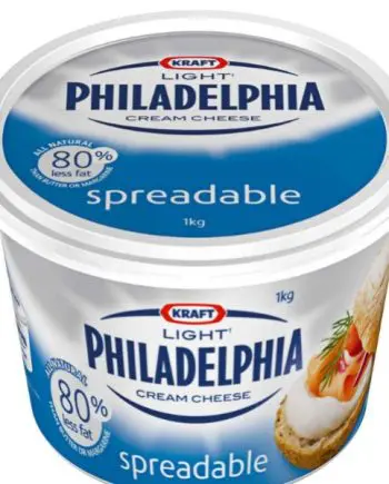 Cream Cheese Spreadable Lite 1 kg - Philadelphia