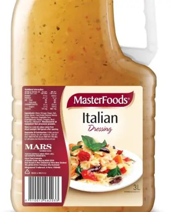 Italian Dressing ( Masterfoods 3L )