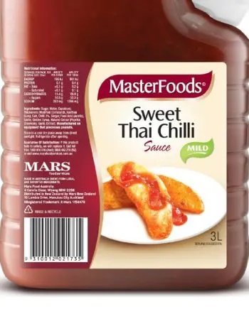 Thai Sweet Chilli Sauce 3L ( Masterfoods)