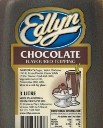 Chocolate Topping ( Edlyn 3L )