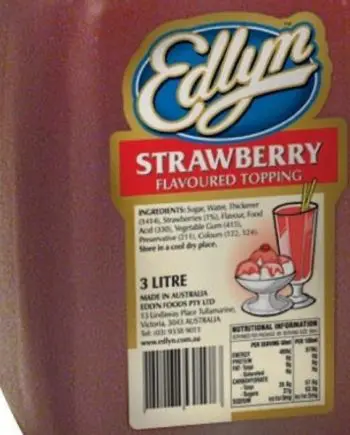 Strawberry Topping ( Edlyn 3L )