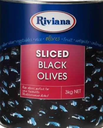 Black Olives Sliced ( Riviana 3 kg )