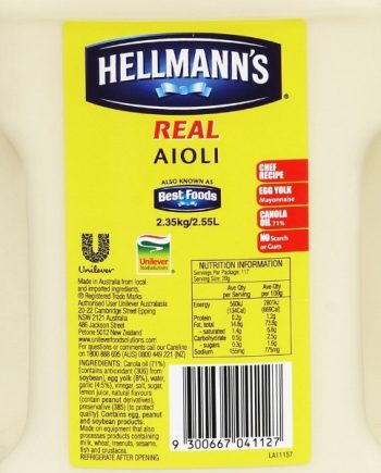 Real Aioli 2.35kg (Hellman's)