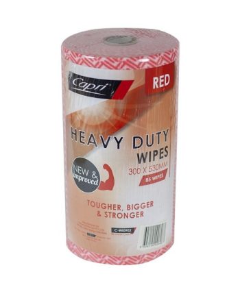 Red Wipes Heavy Duty Roll 300mm x 45m (Capri) - Special Order Product