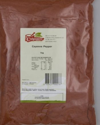 Cayenne Pepper 500g (Culpepers) - Special Order Product