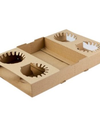 4 Cup Carry Tray Paperboard 100pce (Capri)
